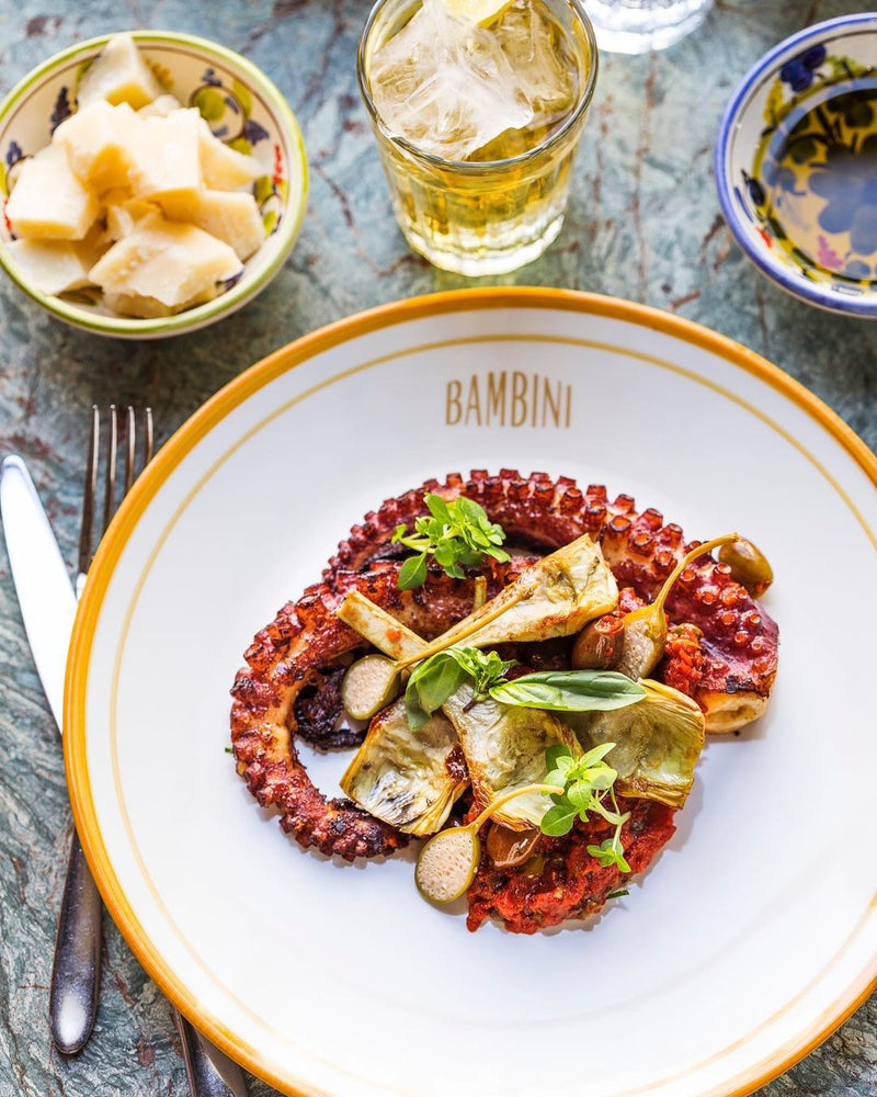 bambini restaurant in paris - italian tableware by molleni home