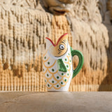 Green fish pitcher