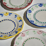 handpainted ceramic plate molleni
