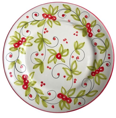 Frutti di bosco - ceramic plate from Italy