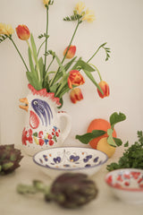 colorful ceramic pitcher from Italy