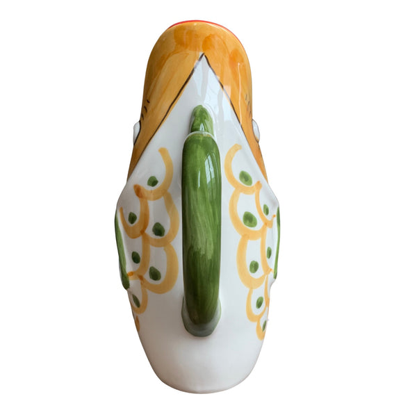 green ceramic pitcher from Italy