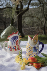 colorful ceramic pitcher from Italy