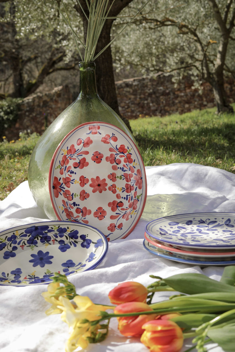 Italian ceramic oval serving dishes